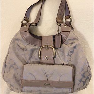 COACH • Purple Purse & Wallet